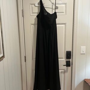 Anthropology long formal one shoulder dress size 18